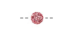Light Rose Pave (w/ Preciosa Crystals) Round 8mm