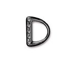 TierraCast Gunmetal 5 Hole D Ring Link 15x20mm