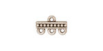 TierraCast Antique Silver (plated) Beaded 3-1 Link 15x9mm