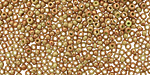 TOHO Marbled Opaque Avocado/Pink Round 11/0 Seed Bead