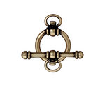 TierraCast Antique Brass (plated) Watch Toggle Clasp 16x22mm, 28mm bar
