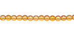 Czech Glass Luster Iris Dark Topaz Round 4mm
