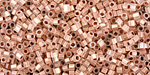 TOHO Alabaster (with Copper Lining) Cube 1.5mm Seed Bead