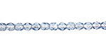 Czech Fire Polished Glass Silver Lined Light Sapphire Round 4mm