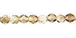 Czech Fire Polished Glass Twilight Crystal Round 6mm
