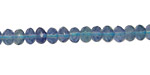 Blue Green Fluorite Faceted Rondelle 6mm