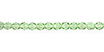 Czech Fire Polished Glass Peridot Round 4mm
