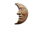 Vintaj Natural Brass Man in the Moon Pendant 16x26mm