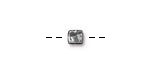 TierraCast Antique Pewter (plated) Small Rock & Roll Cube 5mm