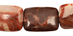 Red Conglomerate Jasper Thin Pillow 25x18mm