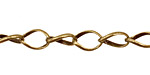 Antique Brass (plated) Twisted Oval Chain