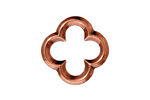 TierraCast Antique Copper (plated) Large Quatrefoil Link 21mm