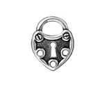 TierraCast Antique Silver (plated) Lock Link 19x25mm