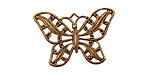 Stampt Antique Copper (plated) Filigree Butterfly 30x22mm