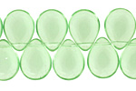 Czech Glass Peridot Teardrop 12x16mm