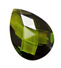 Fern Faceted Flat Teardrop 22x30mm