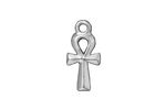 TierraCast Rhodium (plated) Ankh Charm 10x21mm