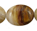 Madagascar Petrified Wood Flat Oval 40x30mm