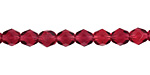Czech Fire Polished Glass Fuschia Round 6mm