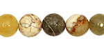 Antique Soocho Jade Faceted Round 10mm