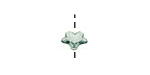 Lucite Transparent Sage Tiny 5 Petal Daisy 5x9mm