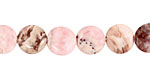 Rhodochrosite (soft pink) Puff Coin 10mm