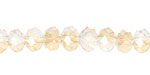 Antique Luster Opal Crystal Faceted Rondelle 6mm
