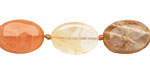 Moonstone (multi) Flat Oval 14-16x10-11mm