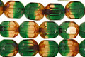 Czech Glass Evergreen Faceted Barrel 8x7mm