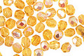 Czech Fire Polished Glass Medium Topaz AB Round 3mm