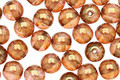 Czech Glass Luster Rose/Gold Topaz Round 6mm