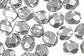 Czech Fire Polished Glass Matte Metallic Aluminum Round 6mm