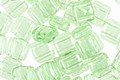 Czech Glass Peridot 2-Hole Tile 6mm