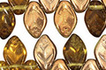 Czech Glass Antique Shimmer Leaf Drop 8x12mm