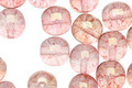Czech Glass Luster Transparent Topaz/Pink Round 8mm