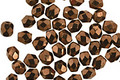 Czech Fire Polished Glass Dark Bronze Round 3mm