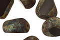 Czech Glass Wild Raisin Stone Picasso Chunky Table Cut Nugget 19x16mm