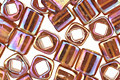 TOHO Transparent Rainbow Smoky Topaz Cube 4mm Seed Bead