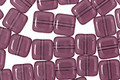 Czech Glass Amethyst Square 6mm