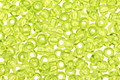 TOHO Transparent Lime Green Round 11/0 Seed Bead