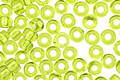 TOHO Transparent Lime Green Round 8/0 Seed Bead