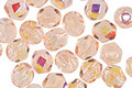 Czech Fire Polished Glass Rosaline AB Round 6mm
