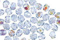 Czech Fire Polished Glass Light Sapphire AB Round 4mm