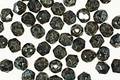 Czech Fire Polished Glass Jet Picasso Round 4mm