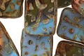 Czech Glass Nature Groovy Rectangle 18x12mm