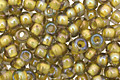 TOHO Luster Black Diamond (with Opaque Yellow Lining) Round 8/0 Seed Bead