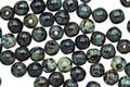 Czech Glass Jet Picasso Round 4mm
