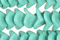 Czech Glass Aqua 3 Petal Bellflower 9x11mm