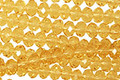 Amber Crystal Faceted Rondelle 4mm