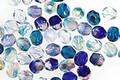 Czech Fire Polished Glass Blue Mix Round 4mm